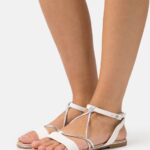 Z62T1263 Women Anna Field Sandals White