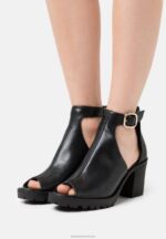 Z62T1272 Women Anna Field High Heeled Sandals Black
