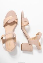 Z62T1276 Women Anna Field Leather Sandals Light Pink - Image 4