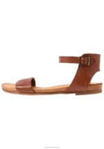 Z62T1278 Women Anna Field Leather Sandals Cognac - Image 2