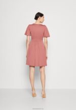 Z62T127 Women Anna Field Jersey Dress Pink - Image 3