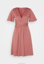 Z62T127 Women Anna Field Jersey Dress Pink - Image 5