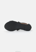 Z62T1280 Women Anna Field Leather Sandals Black - Image 5
