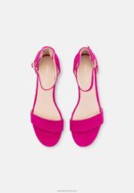 Z62T1283 Women Anna Field Leather Sandals Pink - Image 6