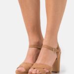 Z62T1286 Women Anna Field Sandals Cognac
