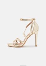 Z62T1289 Women Anna Field High Heeled Sandals Gold - Image 2
