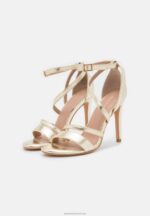 Z62T1289 Women Anna Field High Heeled Sandals Gold - Image 3