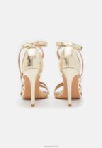 Z62T1289 Women Anna Field High Heeled Sandals Gold - Image 4