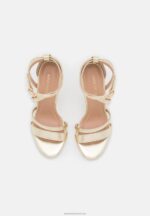 Z62T1289 Women Anna Field High Heeled Sandals Gold - Image 6