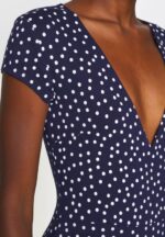 Z62T129 Women Anna Field Jersey Dress Maritime Blue/White - Image 7
