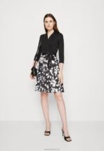 Z62T130 Women Anna Field Jersey Dress Black/White - Image 2