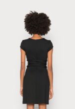 Z62T131 Women Anna Field Jersey Dress Black - Image 3