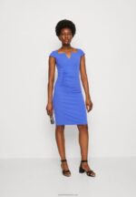 Z62T132 Women Anna Field Jersey Dress Blue - Image 2