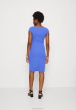 Z62T132 Women Anna Field Jersey Dress Blue - Image 3