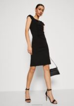 Z62T133 Women Anna Field Jersey Dress Black - Image 4