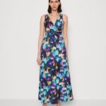Z62T135 Women Anna Field Maxi Dress Black/Blue/Multicoloured