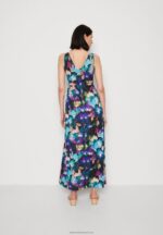 Z62T135 Women Anna Field Maxi Dress Black/Blue/Multicoloured - Image 3