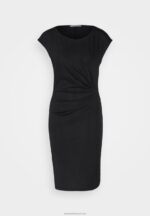 Z62T136 Women Anna Field Jersey Dress Black - Image 5