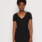 Z62T137 Women Anna Field Jersey Dress Black