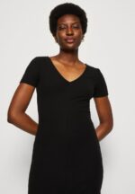 Z62T137 Women Anna Field Jersey Dress Black - Image 4