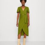 Z62T138 Women Anna Field Jersey Dress Green