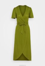 Z62T138 Women Anna Field Jersey Dress Green - Image 5