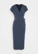 Z62T139 Women Anna Field Jersey Dress Dark Blue - Image 5