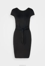 Z62T140 Women Anna Field Jersey Dress Black - Image 5