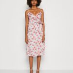 Z62T14 Women Anna Field Day Dress Pink/Red