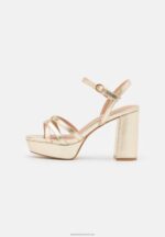 Z62T1588 Women Anna Field Platform Sandals Gold - Image 2