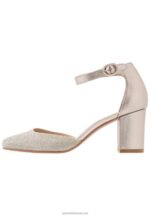 Z62T1599 Women Anna Field Leather Classic Heels Champagne - Image 2