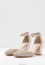 Z62T1599 Women Anna Field Leather Classic Heels Champagne - Image 5