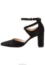 Z62T1608 Women Anna Field Leather High Heels Black - Image 2