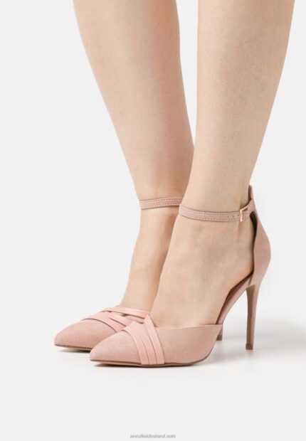Z62T1620 Women Anna Field Classic Heels Light Pink