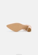 Z62T1627 Women Anna Field Leather Classic Heels Light Pink - Image 5