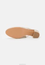 Z62T1630 Women Anna Field Leather Classic Heels Gold - Image 5