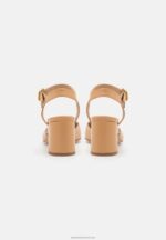 Z62T1634 Women Anna Field Leather Classic Heels Light Brown - Image 4