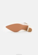 Z62T1635 Women Anna Field Leather High Heels White - Image 5