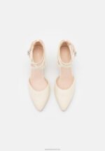 Z62T1635 Women Anna Field Leather High Heels White - Image 6
