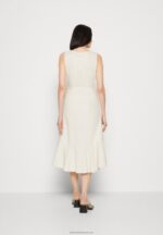 Z62T16 Women Anna Field Day Dress Beige - Image 3