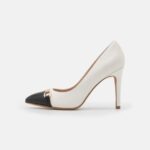 Z62T1777 Women Anna Field Leather Mia High Heels White