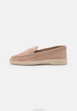 Z62T1779 Women Anna Field Leather Slip-Ons Beige - Image 2