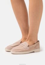 Z62T1779 Women Anna Field Leather Slip-Ons Beige