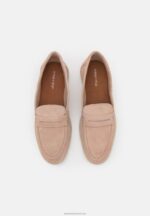 Z62T1779 Women Anna Field Leather Slip-Ons Beige - Image 6