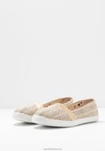 Z62T1785 Women Anna Field Slip-Ons Beige - Image 5