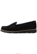 Z62T1787 Women Anna Field Comfort Leather Slip-Ons Black - Image 2