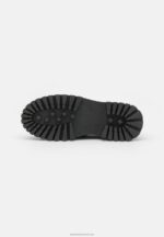 Z62T1791 Women Anna Field Leather Slip-Ons Black - Image 4