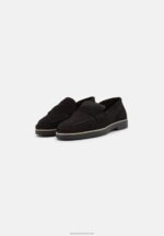 Z62T1794 Women Anna Field Leather Slip-Ons Black - Image 2