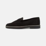 Z62T1794 Women Anna Field Leather Slip-Ons Black