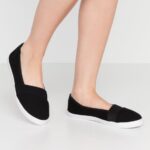 Z62T1805 Women Anna Field Slip-Ons Black